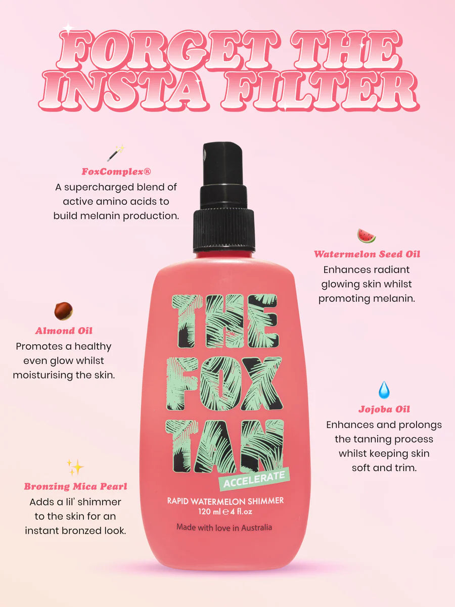 The Fox Tan Rapid Watermelon Shimmer